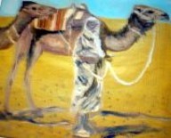 Peinture intitulée "desert" par Giorgio, Œuvre d'art originale