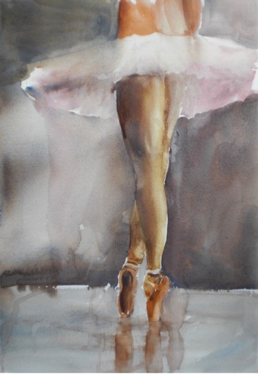 Pittura intitolato "legs" da Giorgio Gosti, Opera d'arte originale, Acquarello