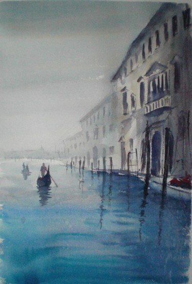Painting titled "Venice 39" by Giorgio Gosti, Original Artwork, Watercolor