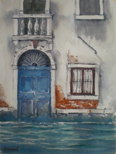 Peinture intitulée "Venice 57" par Giorgio Gosti, Œuvre d'art originale, Aquarelle