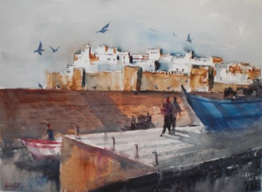 Peinture intitulée "Essaouria - Marocco…" par Giorgio Gosti, Œuvre d'art originale, Aquarelle