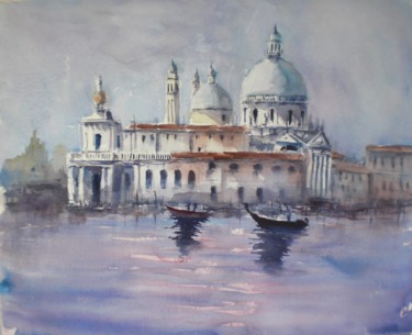 Pittura intitolato "Venice 60" da Giorgio Gosti, Opera d'arte originale, Acquarello