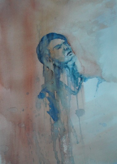 Painting titled "feeling the music #…" by Giorgio Gosti, Original Artwork, Watercolor