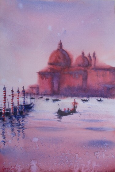 Schilderij getiteld "Venice 97" door Giorgio Gosti, Origineel Kunstwerk, Aquarel