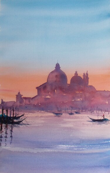 Peinture intitulée "Venice 99" par Giorgio Gosti, Œuvre d'art originale, Aquarelle