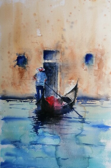 Peinture intitulée "Venice 108" par Giorgio Gosti, Œuvre d'art originale, Aquarelle