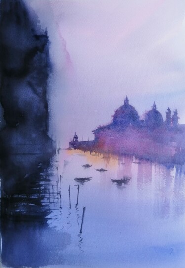 Malerei mit dem Titel "Venice 109" von Giorgio Gosti, Original-Kunstwerk, Aquarell