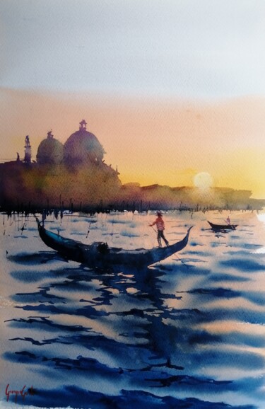 Painting titled "Venice 116" by Giorgio Gosti, Original Artwork, Watercolor