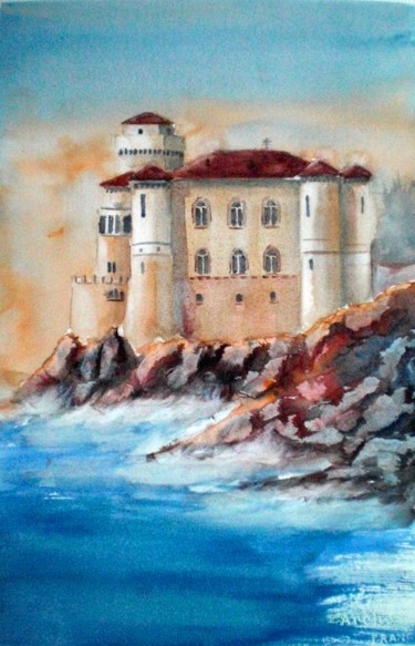 Peinture intitulée "Boccale's castle" par Giorgio Gosti, Œuvre d'art originale, Aquarelle