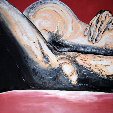 Painting titled "Untiled 2 Le-bain" by Giorgio Andrea Posteraro, Original Artwork