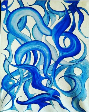 Peinture intitulée ""BLUE SOULS"2017 Ja…" par Giorgio Sciarretta, Œuvre d'art originale, Acrylique
