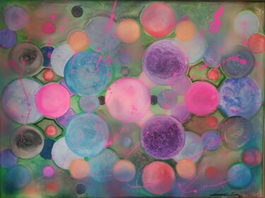 Ζωγραφική με τίτλο "New Bio Pharma Viru…" από Giorgio Sciarretta, Αυθεντικά έργα τέχνης, Ακρυλικό Τοποθετήθηκε στο Ξύλινο πά…