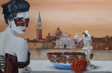 Pittura intitolato "Ricordi veneziani" da Giorgio Stocco, Opera d'arte originale, Acrilico