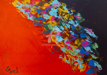 Pintura titulada "Abstract 03" por Giorgos Ncl, Obra de arte original, Acrílico