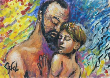 Painting titled "Pure love" by Giorgos Ncl, Original Artwork, Acrylic