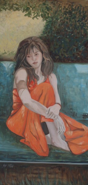 Painting titled "Giulia" by Giosi Costan, Original Artwork, Oil
