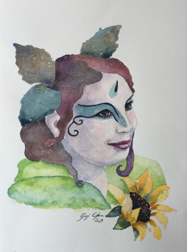 Painting titled "Un sogno bellissimo" by Giosi Costan, Original Artwork, Watercolor