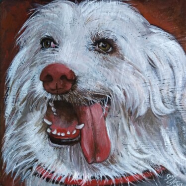 Painting titled "Spike" by Giosi Costan, Original Artwork, Oil