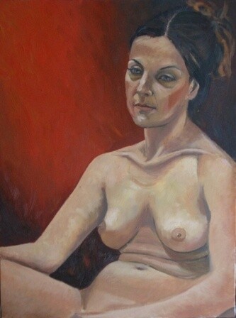 Painting titled "La posa" by Giosi Costan, Original Artwork, Oil