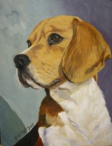 Painting titled "Tommy" by Giosi Costan, Original Artwork, Oil
