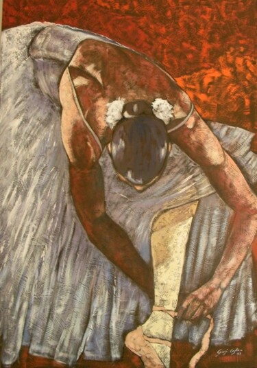 Malerei mit dem Titel "Pausa" von Giosi Costan, Original-Kunstwerk, Öl