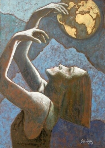 Картина под названием "E se domani..." - Giosi Costan, Подлинное произведение искусства, Масло
