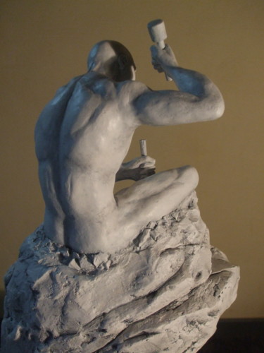 Sculpture titled "" Le 6ème jour "" by M.C Day, Original Artwork