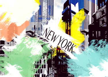 Digital Arts titled "New York" by Giovanna Crescenzi, Original Artwork, Photo Montage