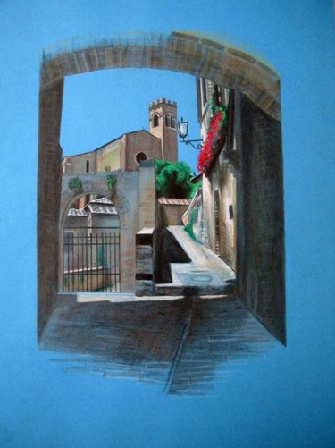 Painting titled "Siena" by Giovanna, Original Artwork, Oil