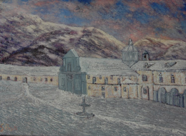Pittura intitolato "Santuario di OROPA" da Giovanni Boggio, Opera d'arte originale