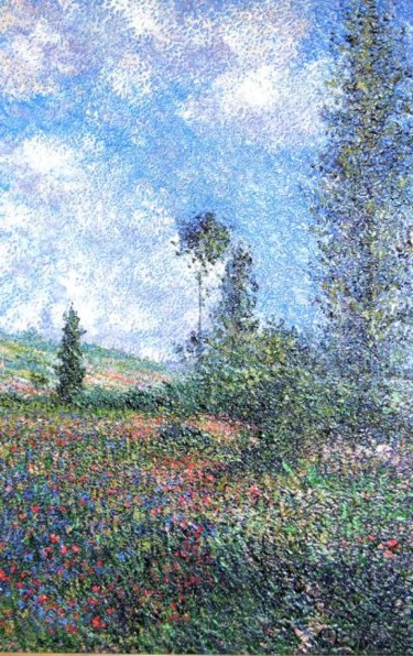 Pittura intitolato "Omaggio a Monet" da Giovanni Boggio, Opera d'arte originale