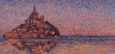 Pittura intitolato "Mosaico di luci.Mon…" da Giovanni Boggio, Opera d'arte originale