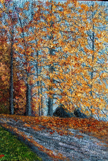 Pintura intitulada "Bosco in autunno (B…" por Giovanni Boggio, Obras de arte originais