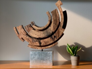 Sculpture titled "Apertura artistica" by Giovanni Capelletti, Original Artwork, Wood