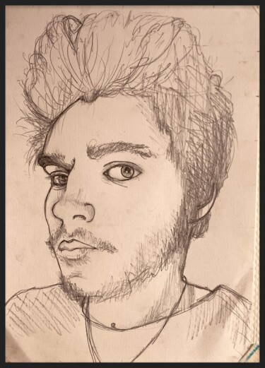 제목이 "self portrait"인 그림 Giovanni.D로, 원작, 연필