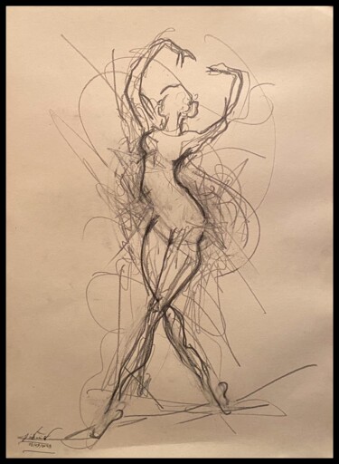 Drawing titled "la danseuse II ( th…" by Giovanni.D, Original Artwork, Pencil