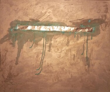 Painting titled "Copper patina" by Giovanni Enrico Morassutti, Original Artwork, Acrylic