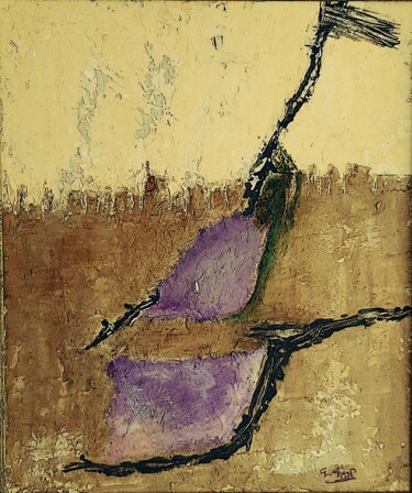 "Ipotesi di attesa" başlıklı Tablo Giovanni Greco tarafından, Orijinal sanat, Emaye