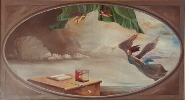 「Il volo infinito」というタイトルの絵画 Giovanni Grecoによって, オリジナルのアートワーク, オイル