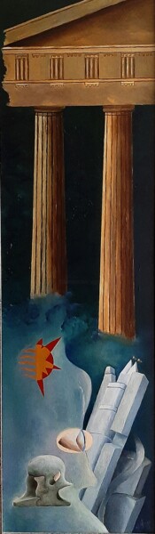 Painting titled "Trasmutazione del p…" by Giovanni Greco, Original Artwork, Oil