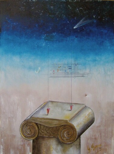 Pintura titulada "Proxima (C/2012 - S…" por Giovanni Greco, Obra de arte original, Oleo