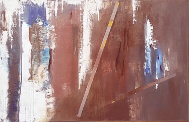 Painting titled "Deframmentazione te…" by Giovanni Greco, Original Artwork, Enamel
