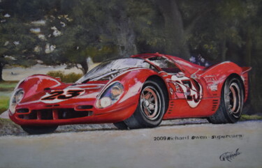 Painting titled "FERRARI" by Giovanni Marino, Original Artwork, Other