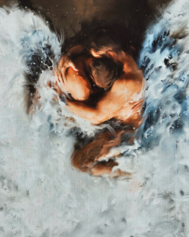 Картина под названием "Lovers Fate" - Giovanni Sanesi, Подлинное произведение искусства, Масло