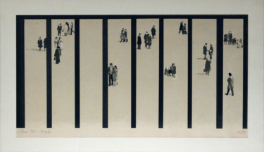 Incisioni, stampe intitolato "Persone" da Giovanni Ziliani, Opera d'arte originale, Serigrafia