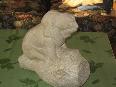 Sculpture intitulée "iguane" par Giovanni Giambra, Œuvre d'art originale