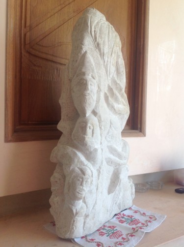Sculpture titled "les Âmes" by Giovanni Giambra, Original Artwork, Stone