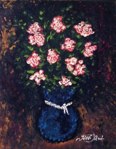 Pintura intitulada "Flores para Marly" por Giov. D' And., Obras de arte originais