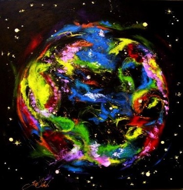 Pintura intitulada "Uma Supernova" por Giov. D' And., Obras de arte originais