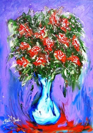 Pittura intitolato "Flores para as Cria…" da Giov. D' And., Opera d'arte originale